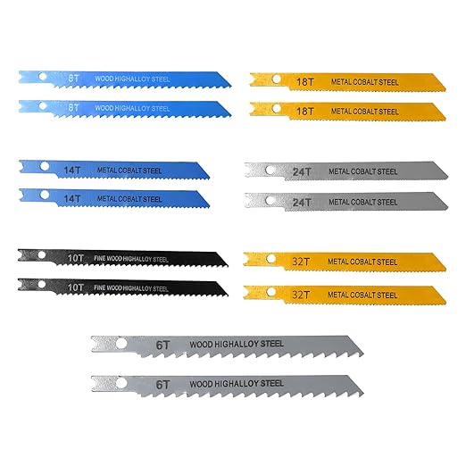 14PCS U-Shank Jigsaw Blades Jig Assortment for